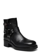 Zevil Structure Shoes Boots Ankle Boots Ankle Boots Flat Heel Black Pavement