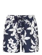 Palm Lei Print Swim Shorts Badeshorts Blue GANT