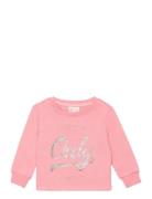 Komwendy Life L/S O-Neck Logo Ub Swt Tops Sweatshirts & Hoodies Sweatshirts Pink Kids Only