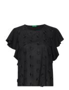 T-Shirt Tops T-shirts & Tops Short-sleeved Black United Colors Of Benetton