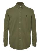 Featherweight Mesh Shirt Designers Shirts Casual Khaki Green Polo Ralph Lauren