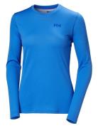 W Hh Lifa Active Solen Ls Sport T-shirts & Tops Long-sleeved Blue Helly Hansen