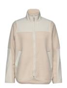 Phoebe Pile Jacket Sport Sweatshirts & Hoodies Fleeces & Midlayers Cream Röhnisch