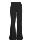 Recycled Sportina Pirla Pants Fav Bottoms Trousers Flared Black Mads Nørgaard