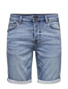 Onsply Jog Mb 8584 Pim Dnm Shorts Noos Bottoms Shorts Denim Blue ONLY & SONS