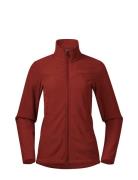 Finnsnes Fleece W Jacket Sport Sweatshirts & Hoodies Fleeces & Midlayers Burgundy Bergans