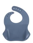 Silic Bib - Muddly Blue Baby & Maternity Baby Feeding Bibs Sleeveless Bibs Blue Filibabba