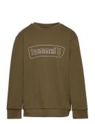Hmltomb Sweatshirt Sport Sweatshirts & Hoodies Sweatshirts Khaki Green Hummel
