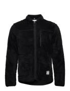 Pine Fleece Jacket Tops Sweatshirts & Hoodies Fleeces & Midlayers Black Fat Moose