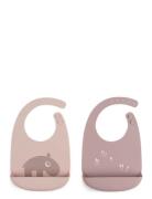 Silic Bib 2-Pack Ozzo Baby & Maternity Baby Feeding Bibs Sleeveless Bibs Pink D By Deer