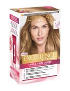 L'oréal Paris Excellence Color Cream Kit 7.31 Golden Beige Blonde Beauty Women Hair Care Color Treatments Nude L'Oréal Paris