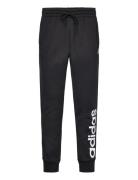 Essentials French Terry Tapered Elasticated Cuff Logo Pants Sport Sweatpants Black Adidas Sportswear