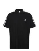 M 3S Pq Ps Sport Polos Short-sleeved Black Adidas Sportswear
