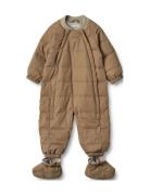 Summer Puffer Baby Suit Nunu Outerwear Coveralls Snow-ski Coveralls & Sets Beige Wheat