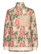 Ruth Midlayer Print Sport Sweatshirts & Hoodies Fleeces & Midlayers Beige Kari Traa