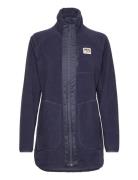 Sanne Pile Jacket Sport Sweatshirts & Hoodies Fleeces & Midlayers Navy Kari Traa