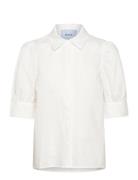 Molia Skjorte Tops Shirts Short-sleeved White Minus