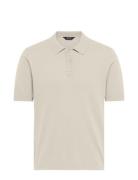 Onswyler Life Reg 14 Ss Polo Knit Noos Tops Knitwear Short Sleeve Knitted Polos Beige ONLY & SONS