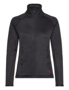Txlite Midlaye Zip Sport Sweatshirts & Hoodies Fleeces & Midlayers Black Tenson