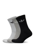 Trefoil Crew Sock Cushion 3 Pair Pack Sport Socks Regular Socks White Adidas Originals