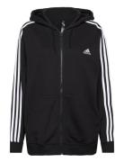 W 3S Ft Fz R Hd Sport Sweatshirts & Hoodies Hoodies Black Adidas Sportswear