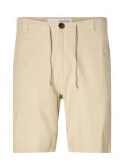 Slhregular-Brody Linen Shorts Noos Bottoms Shorts Casual Cream Selected Homme