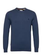 Williams River Cotton Yd Sweater Dark Denim Designers Knitwear Round Necks Navy Timberland