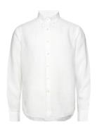 Reg Fit Bd Signature Linen Designers Shirts Casual White Oscar Jacobson
