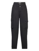 Mmadeline Cargo Pant Bottoms Trousers Cargo Pants Black MOS MOSH