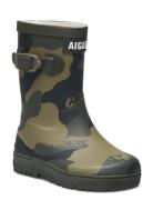 Ai Woody-Pop Pt 2 Camou/Kaki Shoes Rubberboots High Rubberboots Khaki Green Aigle