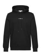 Regular Hoodie Artwork Designers Sweatshirts & Hoodies Hoodies Black HAN Kjøbenhavn