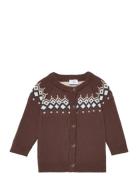 Christoffer - Cardigan Tops Knitwear Cardigans Brown Hust & Claire