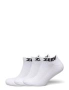 Zerv Performance Socks Short 3-Pack Sport Socks Footies-ankle Socks White Zerv