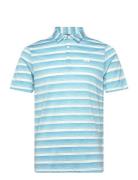 2 Clr Stripe Lc Sport Polos Short-sleeved Blue Adidas Golf