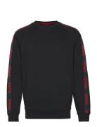 Sporty Logo Sweatsh Designers Sweatshirts & Hoodies Sweatshirts Black HUGO