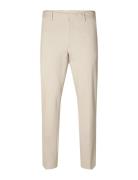 Slhslim-Delon Jersey Trs Flex Noos Bottoms Trousers Formal Cream Selected Homme
