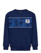 Hmlelon Sweatshirt Sport Sweatshirts & Hoodies Sweatshirts Blue Hummel