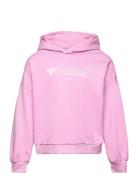 Hmloctova Hoodie Sport Sweatshirts & Hoodies Hoodies Pink Hummel