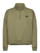 Leighton Mock Neck Fleece Sport Sweatshirts & Hoodies Sweatshirts Green VANS