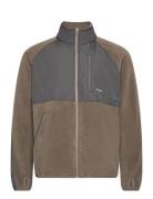 Soft Fleece Tactical Jacket Tops Sweatshirts & Hoodies Fleeces & Midlayers Khaki Green Mads Nørgaard