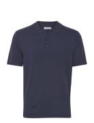 Cfkarl Ss Polo Knit Tops Knitwear Short Sleeve Knitted Polos Navy Casual Friday