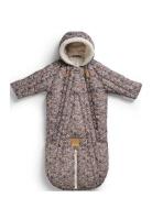 Baby Overall - Blue Garden 0-6M Outerwear Coveralls Snow-ski Coveralls & Sets Multi/patterned Elodie Details