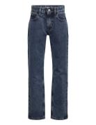 Reg. Straight Visual Blue Black Bottoms Jeans Regular Jeans Blue Calvin Klein