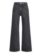 Hr Wide Leg Optic Washed Black Bottoms Jeans Wide Jeans Black Calvin Klein