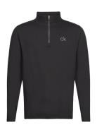 Newport Half Zip Sport Sweatshirts & Hoodies Fleeces & Midlayers Black Calvin Klein Golf