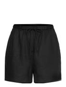 Pull On Casual Linen Short Bottoms Shorts Casual Shorts Black Tommy Hilfiger