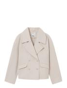 Camille Short Coat Outerwear Jackets Light-summer Jacket Cream Once Untold