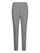 Houndstooth Twill Cropped Pant Bottoms Trousers Slim Fit Trousers Black Lauren Ralph Lauren