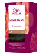 Wella Professionals Color Touch Pure Naturals Black 2/0 130 Ml Beauty Women Hair Care Color Treatments Black Wella Professionals