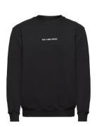 Graphic Font Regular Crewneck Designers Sweatshirts & Hoodies Sweatshirts Black HAN Kjøbenhavn